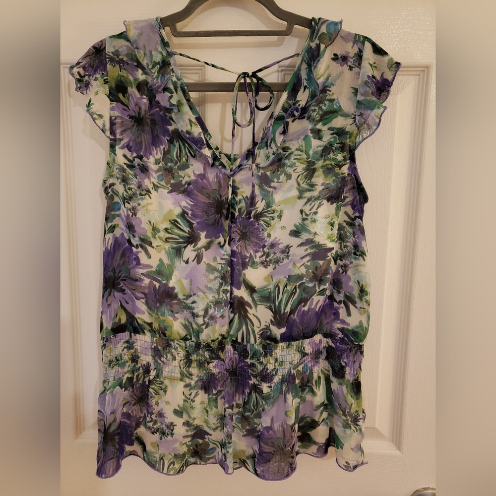 BCX Ruffled Flowing Top - Picture 6 of 7